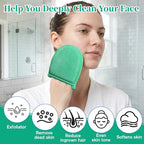 2 Pcs Exfoliating Facial Scrubber Mitt, Face Deep Exfoliating Cleaning - Image 4