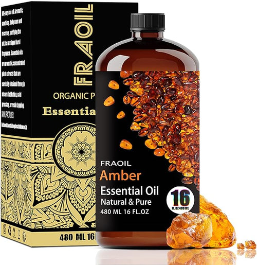 Amber Essential Oil, Amber Oil 16 Fl Oz 480ML by FRAOILESSENTIALOIL
