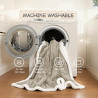 Electric Heated Blanket Queen Size 84"x90", Soft Flannel - Image 6
