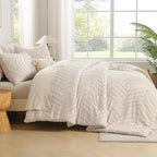 Andency Comforter Full Size Set, 3 Pieces Aesthetic Chevron Farmhouse Cute - Image 6
