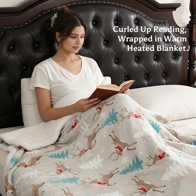 Electric Heated Blanket Throw Size 50" x 60" - Image 6