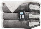 LaffyLo Electric Heated Blanket Full Size 72 x 84, Fast Heating Blanket by LAFFYLO