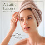 myHomeBody Hair Towel Wrap, Luxury Quick Drying Turban, Ultra Soft Absorbent - Image 2