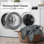 HOMEXCEL 6 Pack Bath Towel Set, Microfiber Ultra Soft Highly Absorbent Bath - Image 7
