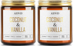 AOOVOO Coconut Vanilla Candles - 9 oz Scented Candles by AOOVOO