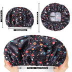 Shower Caps for Women, Double Layers Shower Cap Reusable Waterproof, Bathing - Image 4