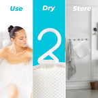 BASIC CONCEPTS Bathtub Pillow for Neck and Back Support - Image 5