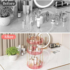 Rotating Makeup Organizer Countertop, Skincare Organizers, Spinning Perfume - Image 4
