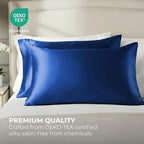 Pure Bedding Satin Pillowcase 2 Pack - Image 2
