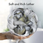 AmazerBath Charcoal Loofah Sponge, Shower Loofah 60g/PCS - Image 3