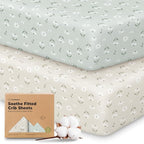 KeaBabies 2-Pack Organic Crib Sheets by KeaBabies