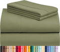 LuxClub 4 PC Queen Sheet Set, Deep Pockets Wrinkle Free Cooling Bed Sheets by LuxClub