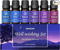 ASAKUKI Essential Oils for Diffuser –6 Mood Essential Oil Blends for Morning to by ASAKUKI