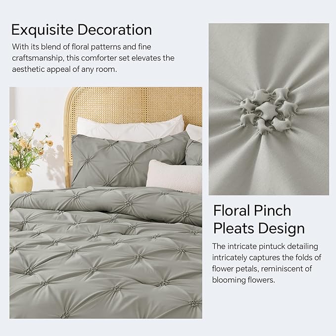 BEDELITE Grey Queen Comforter Set - Image 4