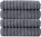 Classic Turkish Towels CTT Premium 4 Pack Bath Towels Set, Made by ClassicTurkishTowels