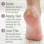 Dr. Entre's Callus Remover Gel & Foot File: Extra Strength Callus Remover - Image 6