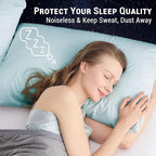 Gogreen Bamboo Rayon Waterproof Pillow Protector, Breathable Pillow Cover - Image 5