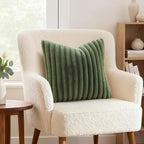 decorUhome Cozy Faux Fur Throw Pillow Covers 12x20 Set of 2 Decorative Soft - Image 2