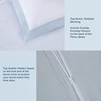 THE COTTON & SILK® 100% Luxury Long-Staple Cotton Duvet Cover Set - Image 3