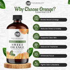 NaturoBliss 100% Pure & Natural Sweet Orange Essential Oil Therapeutic Grade - Image 2