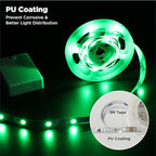 BestLuz Battery Powered LED Strip Lights 2X 3.33ft Flexible Green Light Strip - Image 5