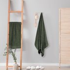 GLAMBURG 100% Cotton 2 Pack Oversized Bath Towel Set 28x55 Inches, Ultra Soft - Image 4