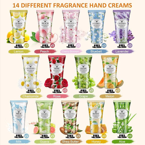 126 Pack Hand Cream Set, Mothers Day Gifts, Bulk Hand Lotion Travel Size - Image 2