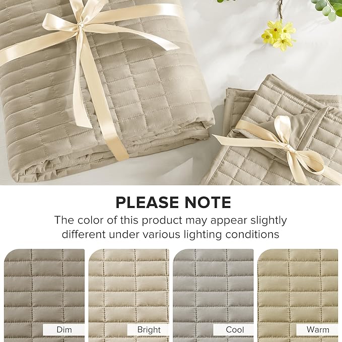 Comfort Spaces Twin Quilt Set Modern Reversible Plaid Coverlet Twin Bedding Set - Image 8