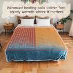 Electric Heated Blanket Throw Size 50"x60", Soft Flannel - Image 8