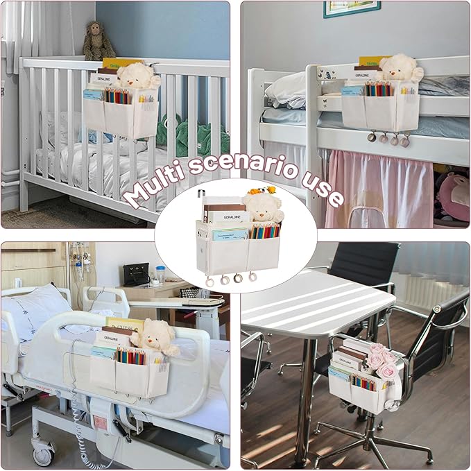 Bedside Storage Organizer 5 Pockets - Image 6