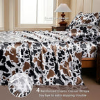 MR&HM Satin Sheets with Elastic Corner Straps, Twin Size 3-Piece Silky Bedding - Image 5