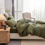 PURE ERA Jersey Knit Duvet Cover Set 100% T-Shirt Cotton Super Soft Comfy 3pc - Image 3