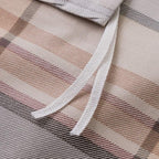 SUSYBAO Plaid Duvet Cover Queen 100% Cotton Khaki Gingham Duvet Cover Set 3 - Image 4