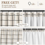 Plaid Pinch Pleated Curtains - Image 6