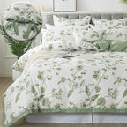 FADFAY Green Duvet Cover Set Twin Floral Bedding 100% Cotton Shabby Vintage by CottonWorldSweetDream