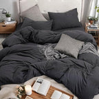 PURE ERA Jersey Knit Duvet Cover Set 100% T-Shirt Cotton Super Soft Comfy 3pc - Image 8