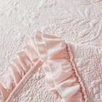 Brandream Queen Size Quilt Set Cotton Light Pink Quilts Shabby Chic Bedding - Image 6