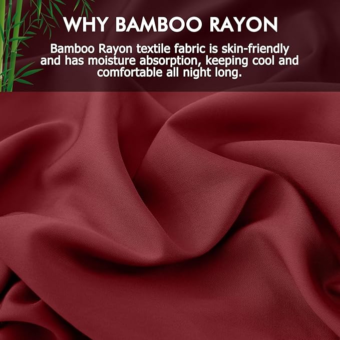 Pillowcases King Size 2 Pack, Cooling Viscose from Bamboo Pillow Cases - Image 2