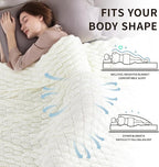 Knitted Weighted Blanket Kids, No Beads Heavy Blanket 36” x 48'' 3lbs, - Image 4