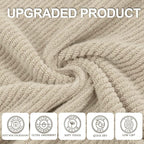 VOOVA & MOVAS Beige Towels for Bathroom - Image 2