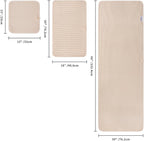 POLYTE 430 GSM Microfiber Quick Dry Lint Free Oversize Bath Towel Set, 6 Piece - Image 2