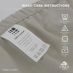 Linen Home 100% Cotton Percale Weave Fitted Sheet, Twin Size, Snow White - Image 7