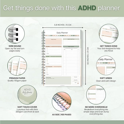 ADHD Daily Planner for Neurodivergent Adults - Image 2