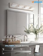 VOLISUN Modern Bathroom Vanity Light Fixtures, 5CCT Dimmable Bathroom Light - Image 4