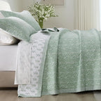 SahSahCasa Quilt Set Queen Size, 100% Cotton Quilt Bedding Set Bedspread - Image 4
