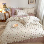 MKXI Twin Size Floral Duvet Cover Set - Image 3