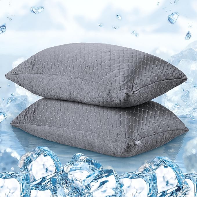puredown King Size Pillows Set of 2, Shredded Memory Foam Pillows, Cooling by Puredown