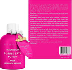 Magnesium Bubble Bath Rose Jasmine Vanilla Long Lasting Foam - Image 8