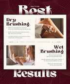 POPCHOSE Dry Brushing Body Brush, Natural Bristle Dry Skin Exfoliating Brush - Image 6
