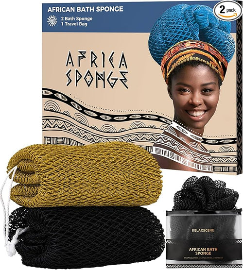 African Net Sponge Black and AntiGolden by RelaxScene